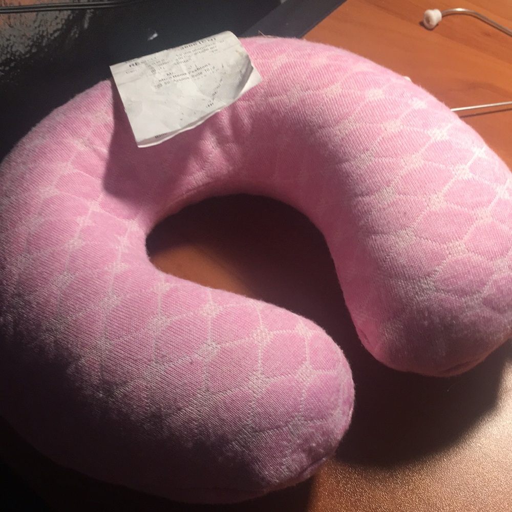 Bon Voyage Blue and White Toddler Travel Neck Pillow for extra support
